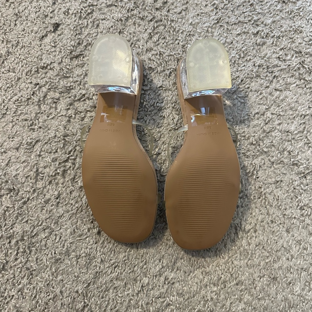 Heels with Clear strap and heel, size 6.5 - Picture 3 of 4